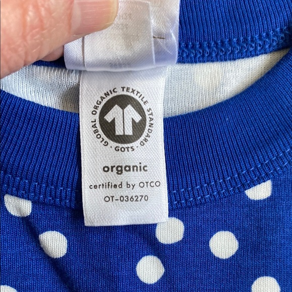 NWOT Hanna Andersson First Snow on galactic blue pj set, size 8 perfect cond. - Picture 5 of 8